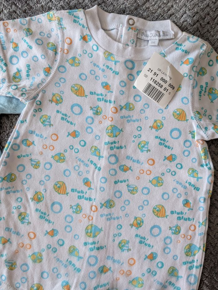 NEUF, lot de 3 combishorts La Halle, 1 mois - photo numéro 4