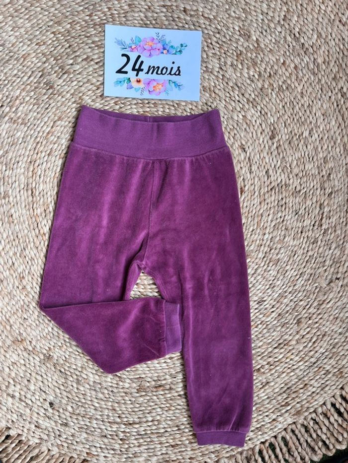 Jogging en velours violet lupilu 2 ans