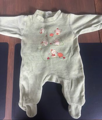 Lot de 3 bodies vert 0 mois/ naissance