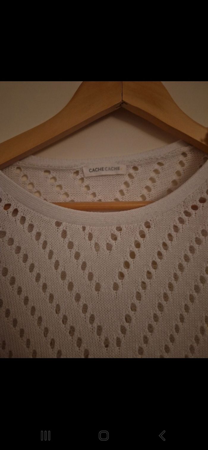 Pull blanc - photo numéro 3
