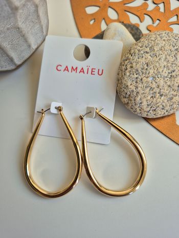 Boucles d’oreilles fantaisies dorées