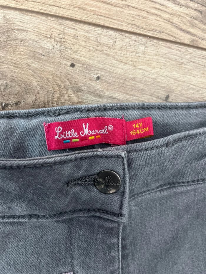 14 ans shirt en jeans gris stretch Little marcel - photo numéro 3