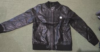 Manteau cuir garçon