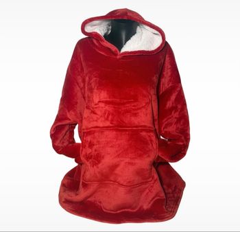 Sweat plaid à capuche cocooning 