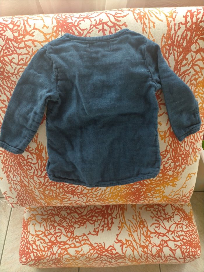 Blouse coton effet jeans - photo numéro 2