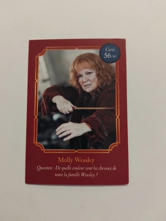 🃏 Carte Harry Potter (Auchan) - Wizarding World - Molly Weasley 56/90