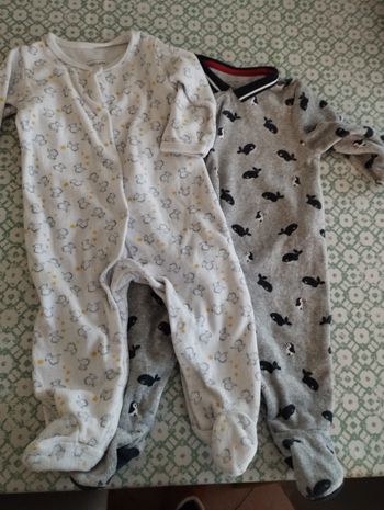 Pyjama velours 9 mois