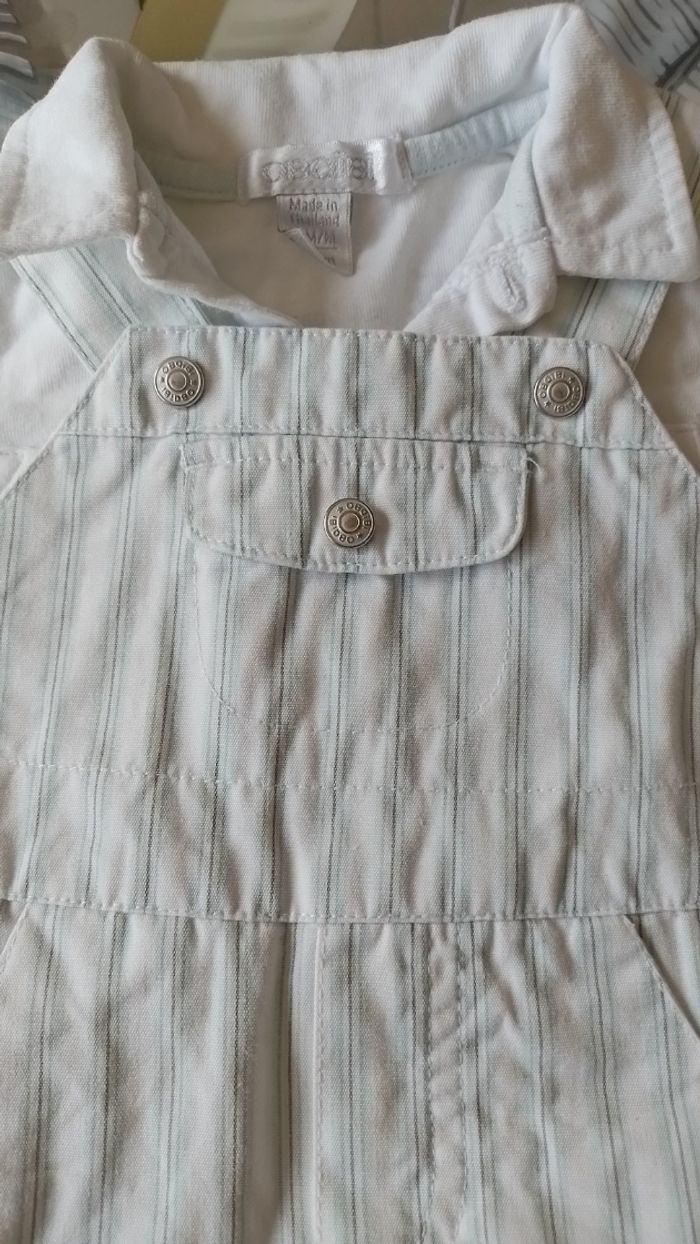 Ensemble salopette chemise Obaïbi - photo numéro 2