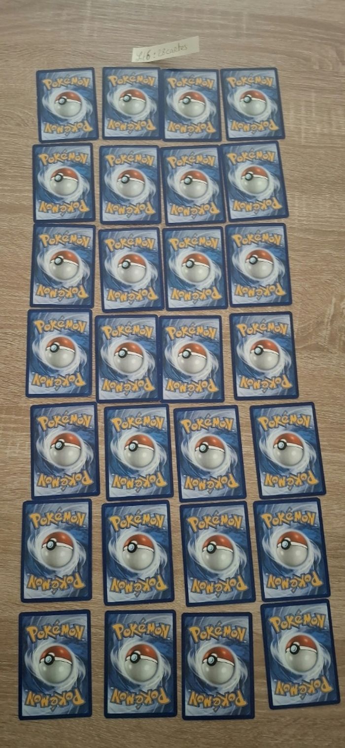 Lot 6 : 28 cartes Pokémon – Dresseurs + Pokémon + Énergies - photo numéro 4