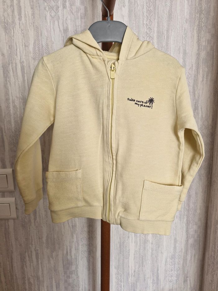 Gilet zippé capuche bébé 36 mois Kiabi Coton