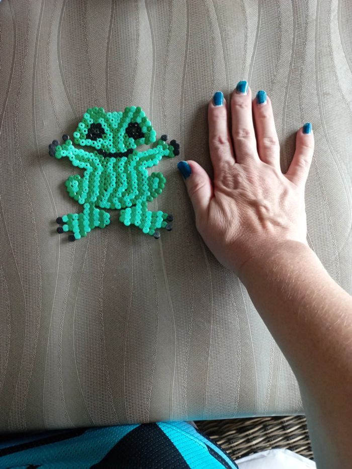 Grenouille 🐸 perles a repasser - photo numéro 2