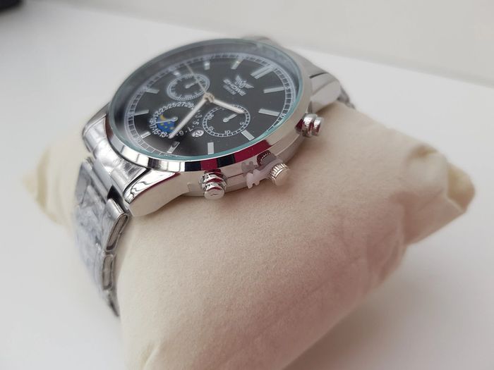 Montre Argentée Et Noire Homme - photo numéro 8