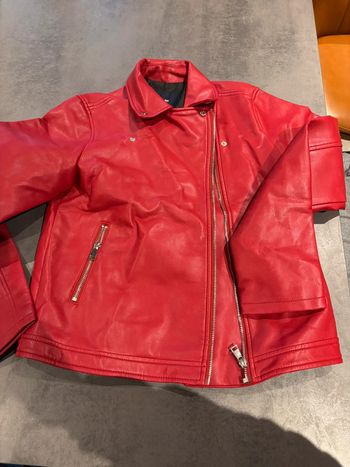 Veste cuire fille