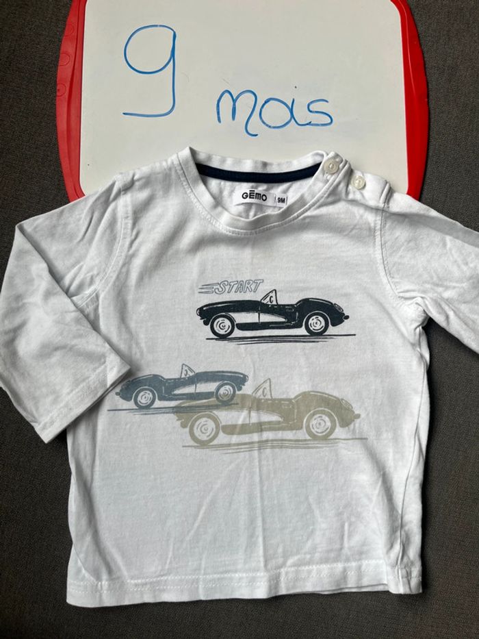 Teeshirt manches longues Gemo 9 mois