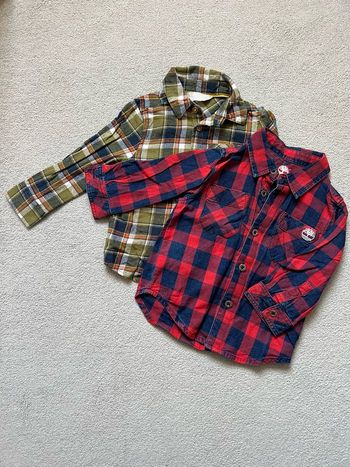 Lot de 2 chemises bébé garçon 12 mois