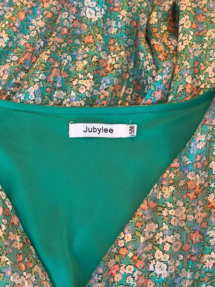 Robe longue à fleurs lurex Jubylee – Taille S/M - photo numéro 8