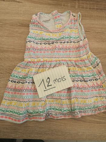 Robe 12 mois multicolores