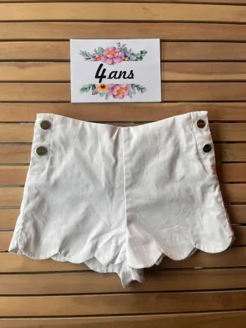 Short blanc jacadi 4 ans
