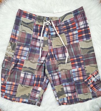 short de bain imprimé/brodé billabong - homme taille M - multicolore (518)