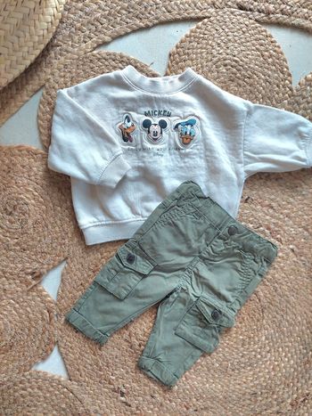 Ensemble pull Disney et pantalon Vertbaudet garçon 3 mois