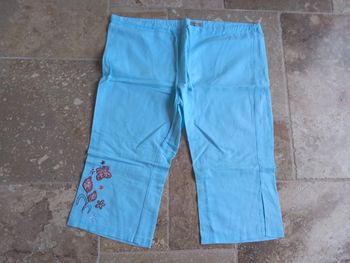 Pantacourt Bleu Clair Taille 48
