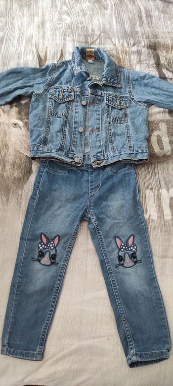 Ensemble en denim - 24 mois fille