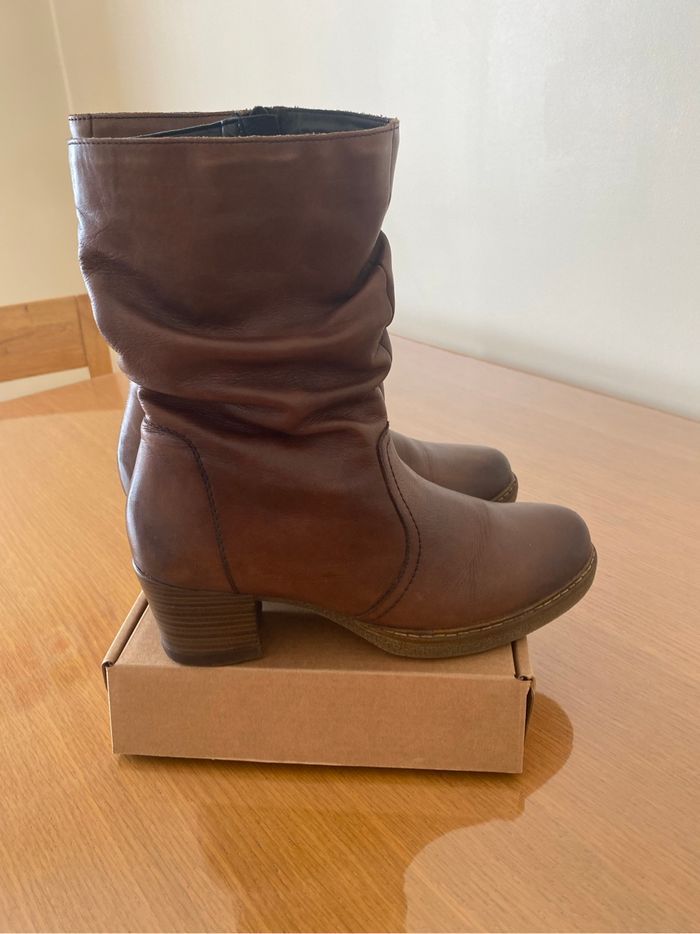 Bottes Remonte  mi haute  marron - photo numéro 2
