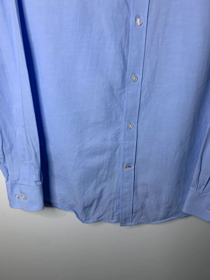 Chemise Tommy Hilfiger bleu uni taille M - photo numéro 5