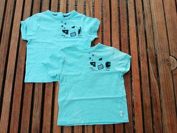 2 t-shirts MC identiques