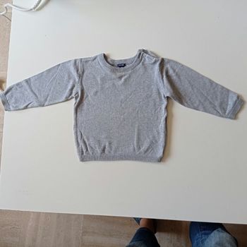 Pull gris 18 mois
