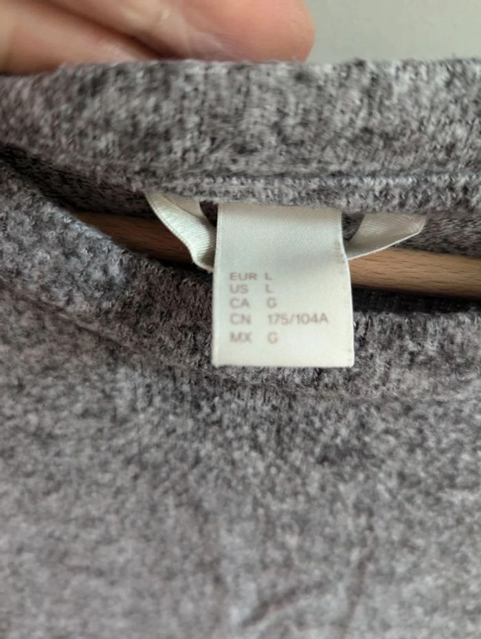 Pull femme gris et argenté taille L soit 42 environ - photo numéro 3