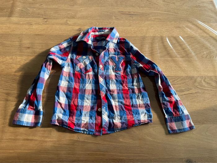 Chemise à carreaux 4 ans garçon