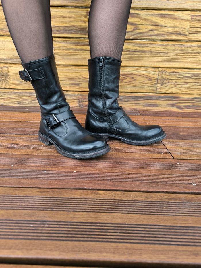 Bottes mi hautes Moma Noires  36 - photo numéro 2