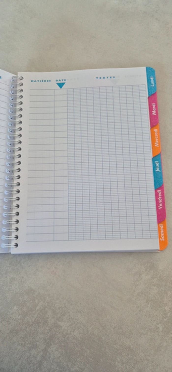 Cahier de texte licorne - photo numéro 4