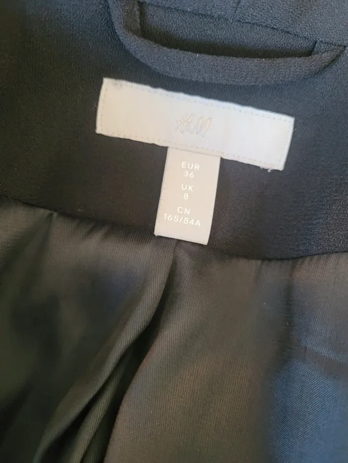Veste blazer tailleur 36 taille S noir - photo numéro 6