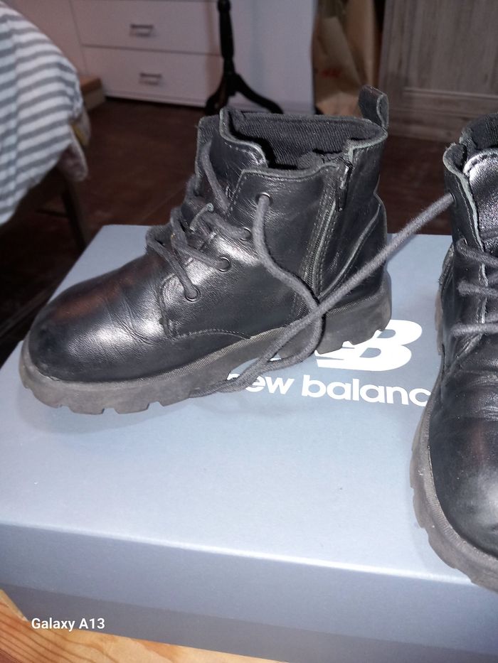 Bottines à lacets et zip Zara Kids - Taille 27 - photo numéro 3
