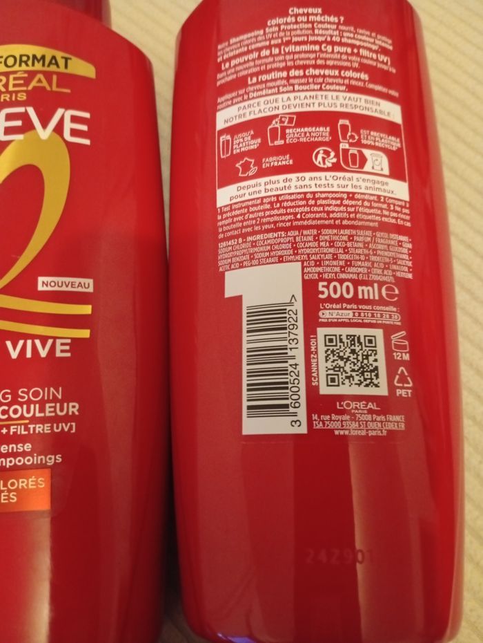 Lot de 3 shampoings + 3 démêlants elseve à 30€ Avec le code
CHOCOLAT30
Le lot passe à 21€ - photo numéro 2