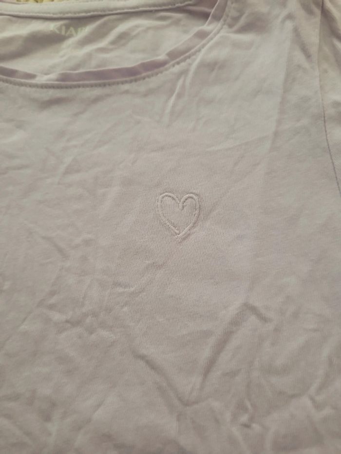 T-shirt cœur 4 ans - photo numéro 2