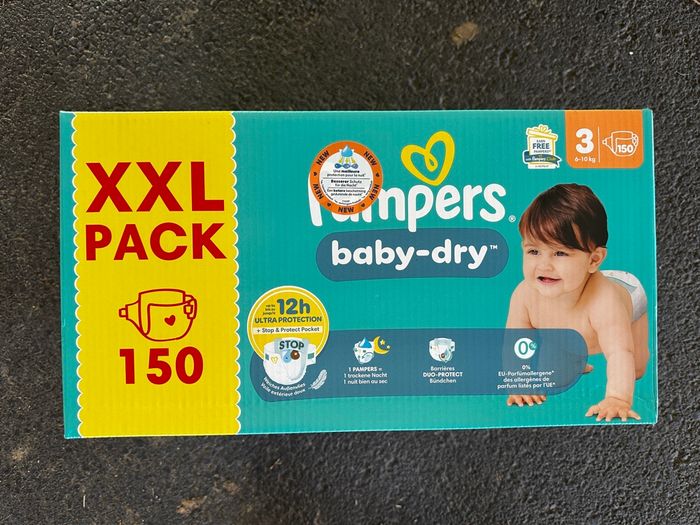 Couches Pampers babydry taille 3 - photo numéro 3