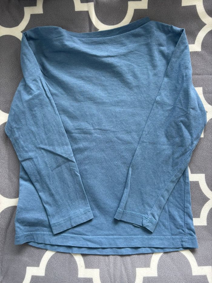Tee-shirt manches longues garçon H&M bleu. 2/4 ans - photo numéro 3