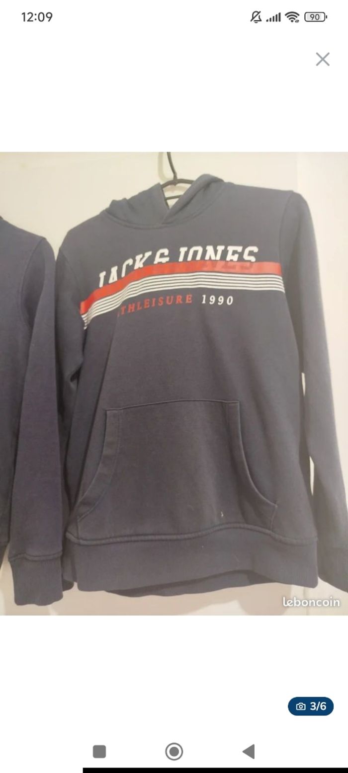 Lot de 2 Sweat Jack et Jones 12 ans - photo numéro 8