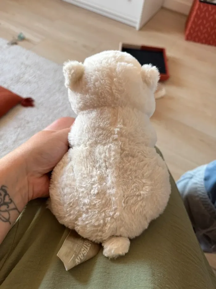 Bouillotte peluche en forme d’ours blanc – L’Artisan du Bien-Être - photo numéro 2