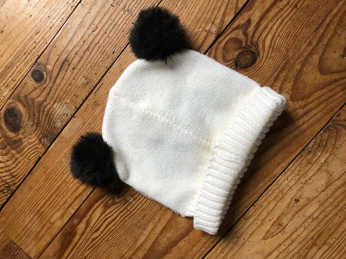 Bonnet paillette PANDA noir blanc rose - photo numéro 4