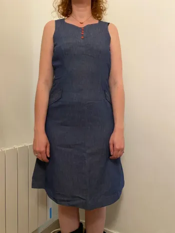 Robe en Jean (années 50 fabriquer en France)