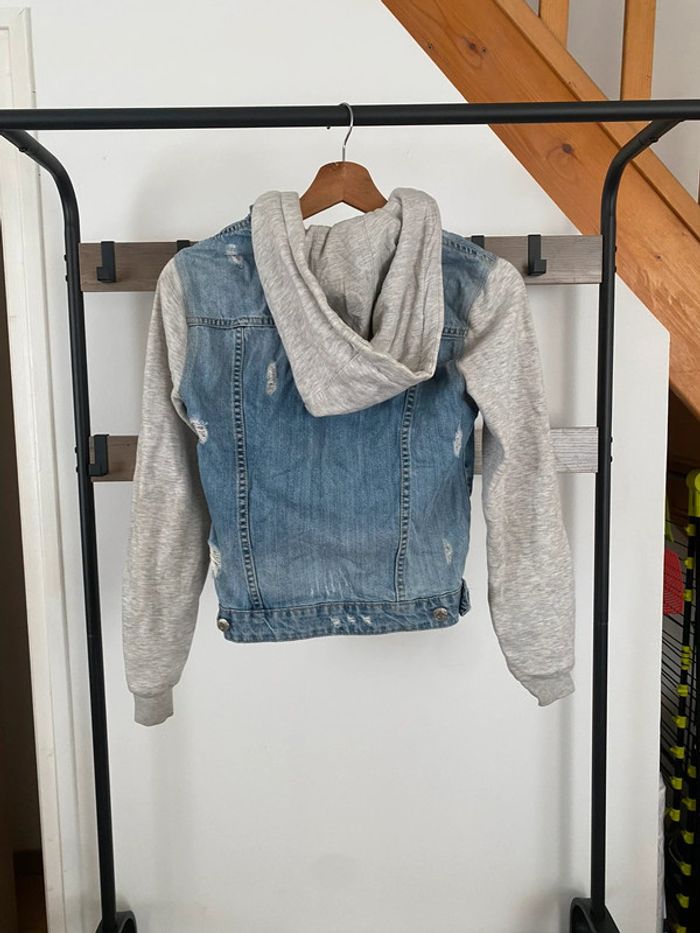 Veste en jean à capuche taille 36 - photo numéro 2