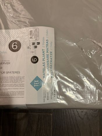 Matelas pliant tex 