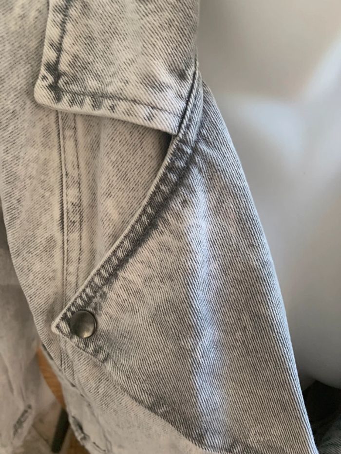 Veste jean grise taille 36 Kiabi - photo numéro 3