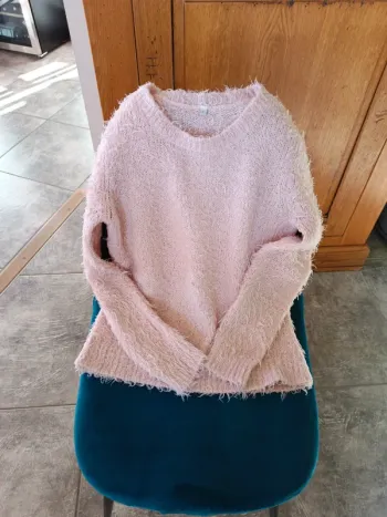 Pull tout doux rose