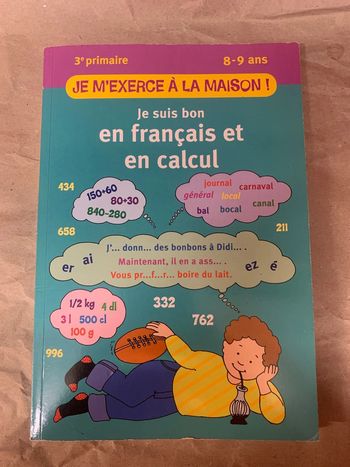 Livre d’exercices français calcul 8-9 ans