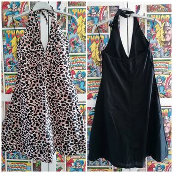 Robe noir et une robe léopard h&m taille 38